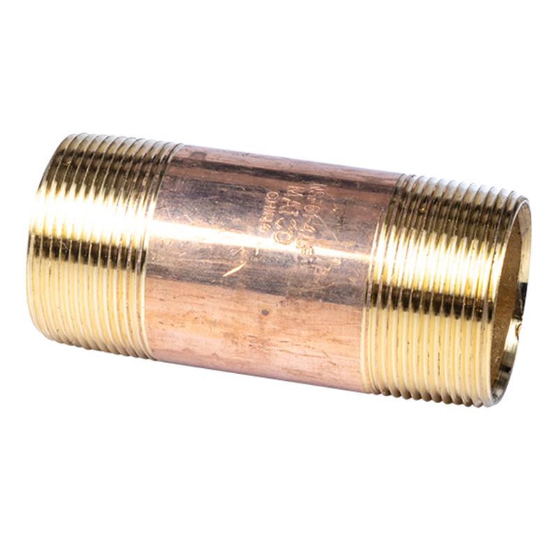1 1/2" x 4" Lead Free Brass Nipple