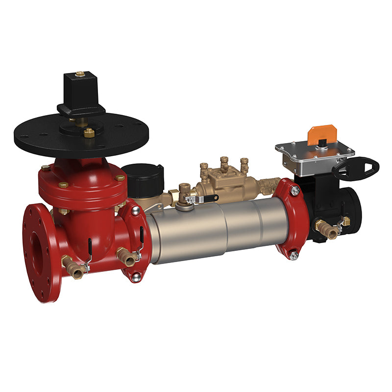 Ames® 8" C300-PIVXBFG-GPM Colt Double Check Detector Assembly, Post Indicator Valve x Grooved Gear Butterfly Valve, Gallons/Minute Meter