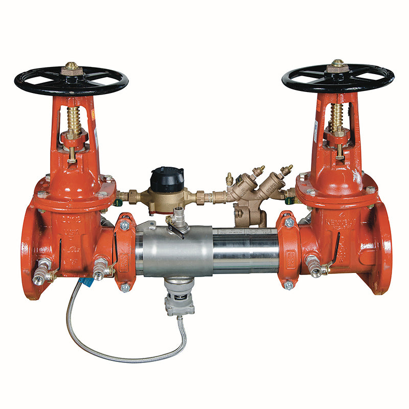 Watts® 2 1/2" LF957-RPDA-OSY-CFM Reduced Pressure Detector Assembly, Lead-Free, OSY Shutoff Valves, Cubic Feet Meter