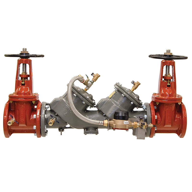 Febco® 2 1/2" LF856DCDA-DOSY-CFM Double Check Detector Assembly, Lead-Free, ArmorTek Coating, Domestic OSY Gate Valves, Cubic Feet Meter