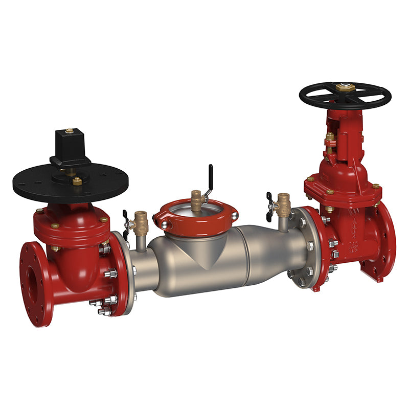 Ames® 6" 2000SS-PIV-OSY Double Check Valve Assembly, Post Indicator Valve x OSY Shutoff Valve, Cam-Check Valves