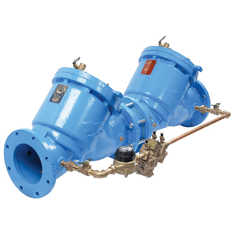 Watts® 3" 909RPDA-LF-CFM Reduced Pressure Detector Assembly, ArmorTek Coating, Less Shutoff, Cubic Feet Meter