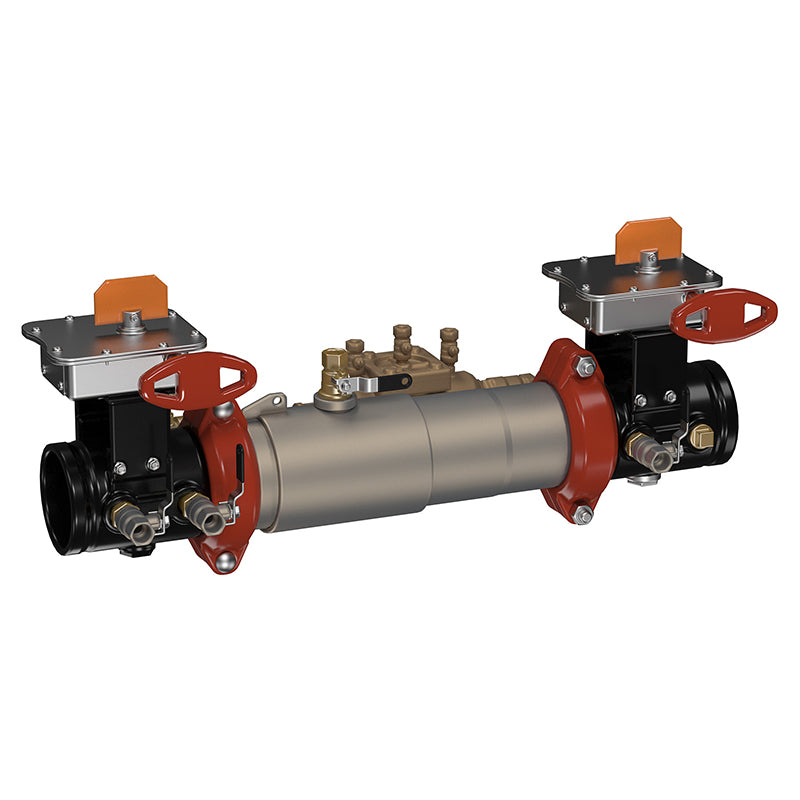 Ames® 4" 3000SS-OSY-LM Double Check Detector Assembly, OSY Shutoffs, Cam-Check Valves, Less Meter