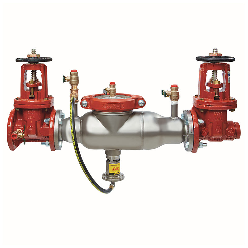 Ames® 6" 4000SS-DOSY-FXG Reduced Pressure Zone Assembly, Domestic OSY Shutoffs, Flanged Inlet x Grooved Outlet, Cam-Check Valves
