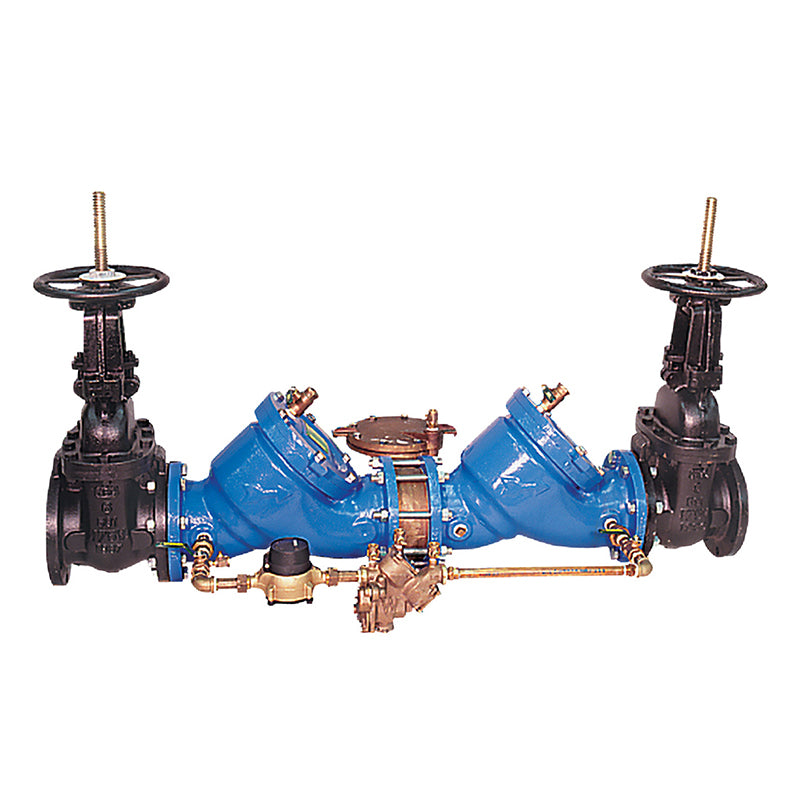 Watts® 2 1/2" 909RPDA-OSY-CFM-FS Reduced Pressure Detector Assembly, ArmorTek Coating, OSY Shutoff, Cubic Feet Meter, Flood Sensor