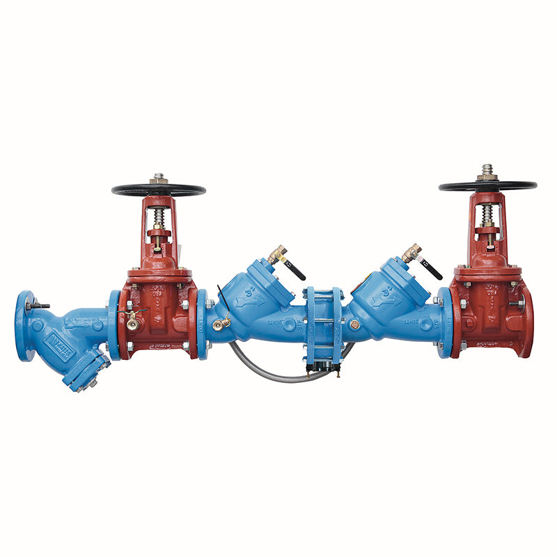 Watts® 4" LF909-OSY-S-FS Reduced Pressure Zone Assembly, Lead-Free, ArmorTek Coating, OSY Shutoff Valves, Strainer, Flood Sensor