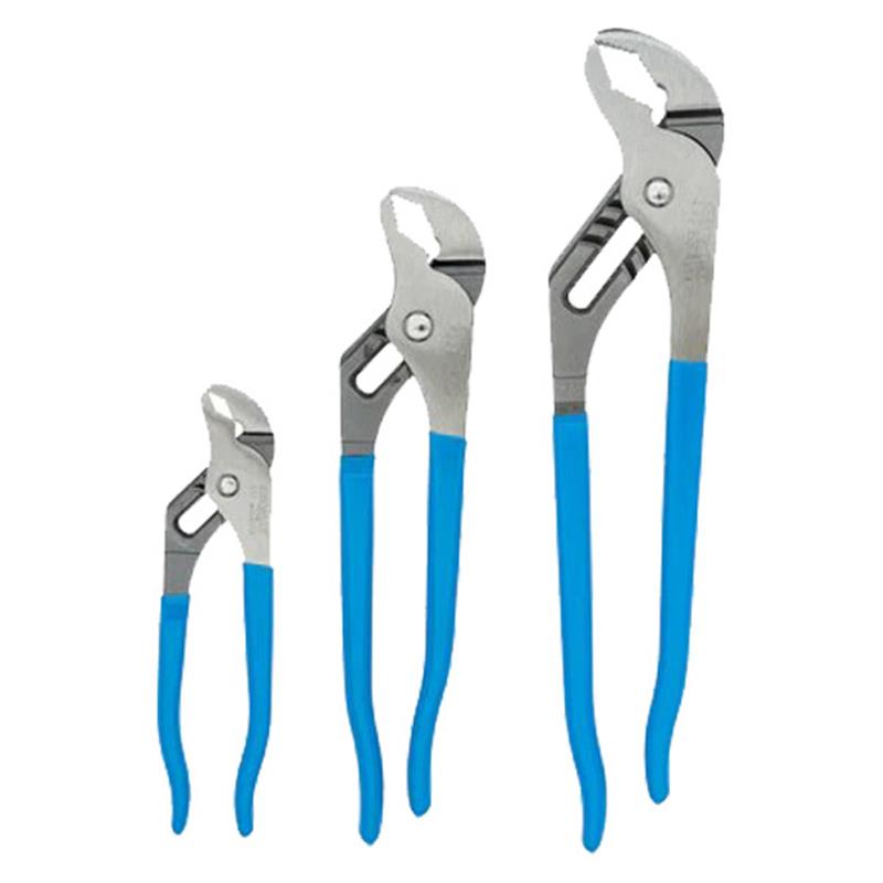 Channellock® VJ3 3 Piece Set V-Jaw Tongue & Groove Pliers (412, 422, & 442), 1/Each