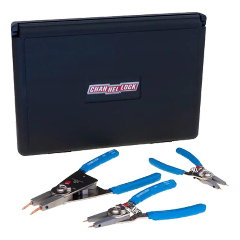 Channellock® RT-3 3 Piece Convertible Retaining Ring Pliers, 1/Each