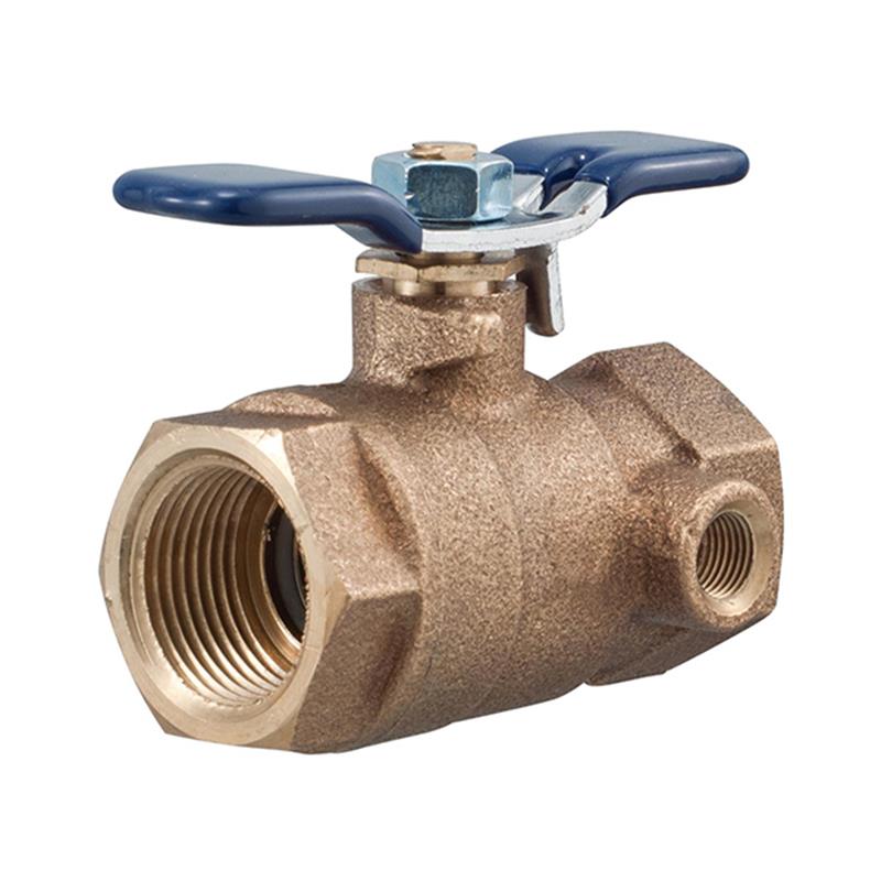 Febco LF622FT 3/4" IPS Ball Valve QT Tapped For Test Cock