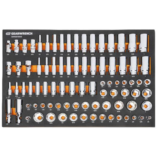 GearWrench® 83-Piece Drive Master Socket Set, SAE, 3/8", 1/Each