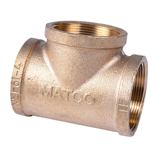 1 1/2" Lead Free Brass Tee