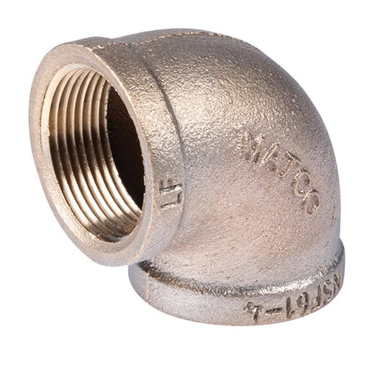 1 1/4" Lead Free 90 Degree Brass Elbow