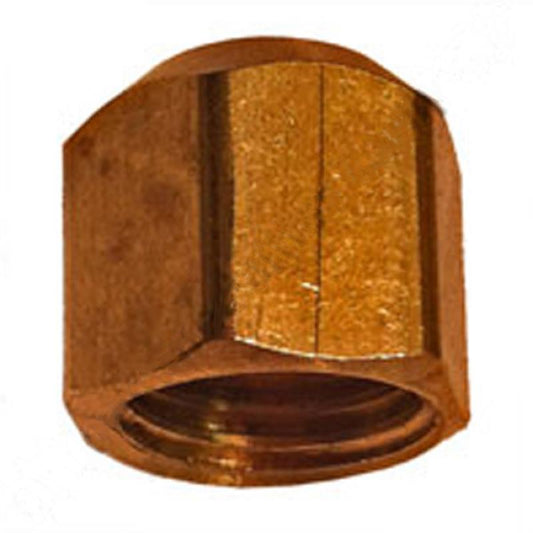 1/4" Brass Flare Cap