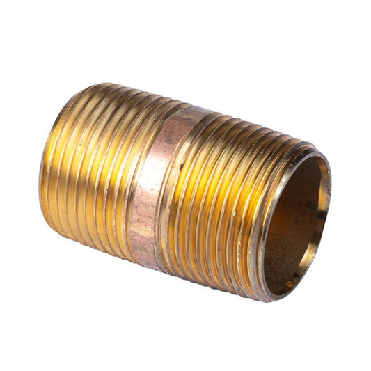 1" x 2" Lead Free Brass Nipple