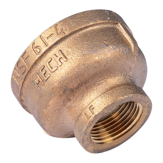 2" x 1" Lead Free Reducing Brass Coupling
