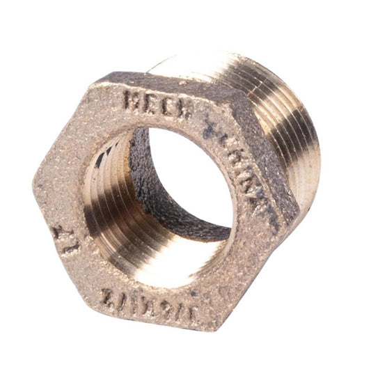 3/4" x 1/2" Lead Free Brass Bushing