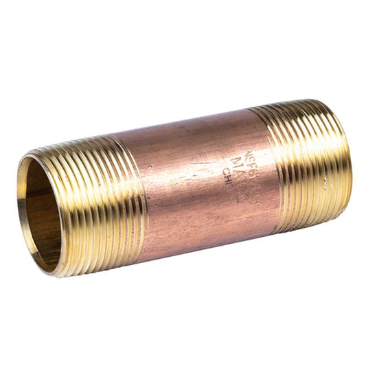 1 1/4" x 4" Lead Free Brass Nipple