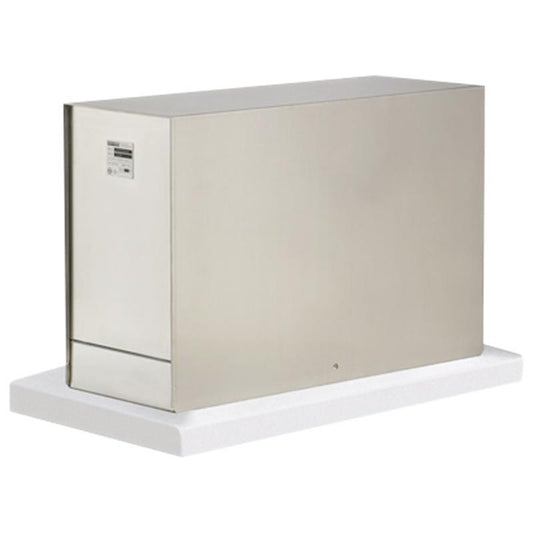 Safe T Cover Standard Enclosure with Heater, Lift Off Design, Brushed Aluminum, 32" x 22" x 7"