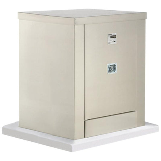 Safe T Cover Standard Enclosure w/ Heater, 2 Door, Brushed Aluminum, 48" x 44" x 48"