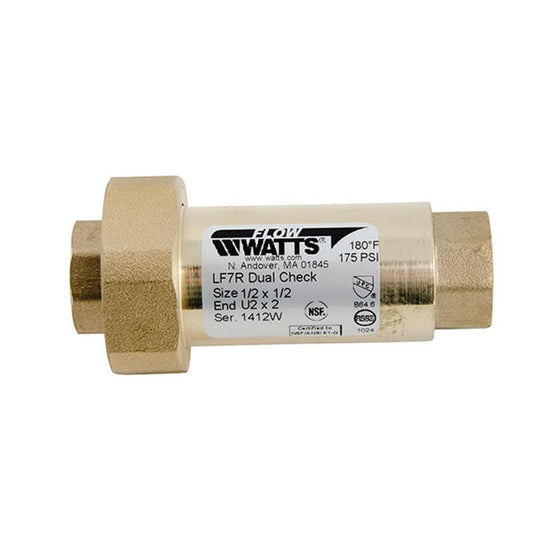 1/2" Watts LF7RU2-2 Dual Check Valve