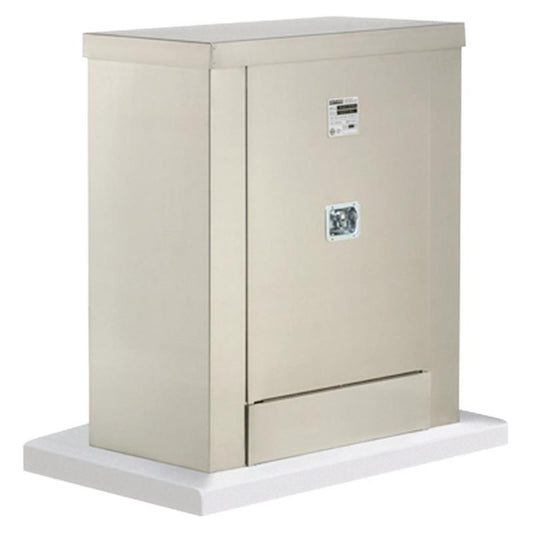 Safe T Cover Standard Enclosure w/ Heater, Brushed Aluminum, 78" x 57" x 27"