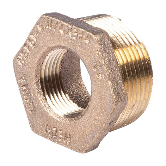 1 1/4" x 3/4" Lead Free Brass Bushing