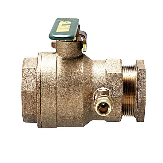 Watts FBV-TC 2" IPS Ball Valve QT Tapped For Test Cock