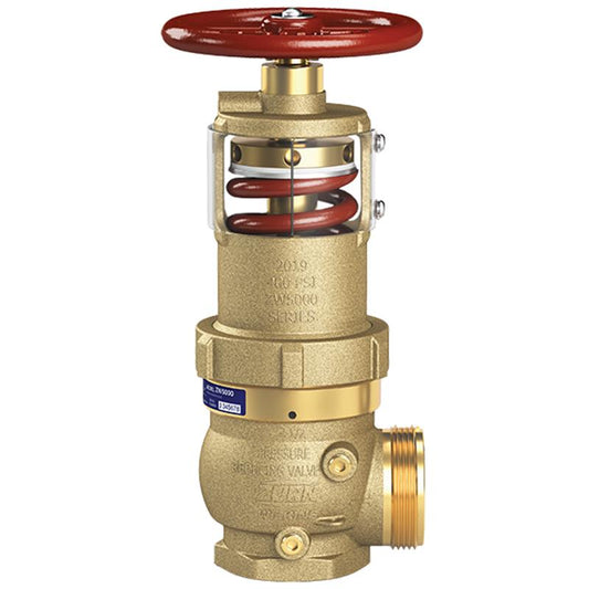 2.5 ZW5000 FIRE HOSE PRESS RED VALVE, FNPT X SF HOSE THREAD,  INLINE