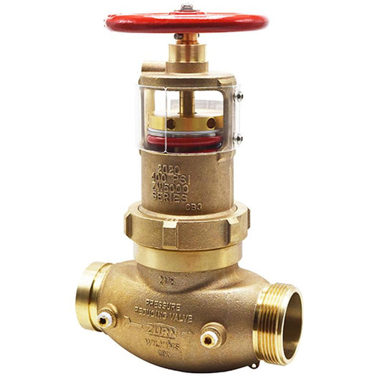 2.5 ZW5000 FIRE HOSE PRESS RED VALVE, GRV X MALE HOSE THREAD,  INLINE