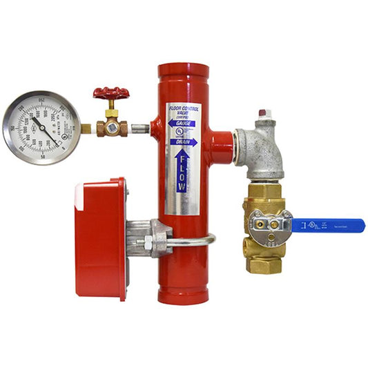 3 FIRE RISER, TEST AND DRA, FLOW SWITCH, PRESSURE GAUGE, GRV