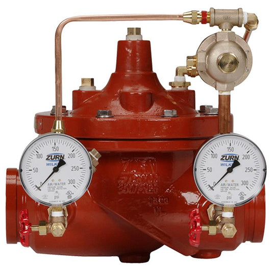 4 ZW209 PRESS REDUC FIRE VLV GLB BODY IPS GRVD SS SEAT 50-165PSI CPR TUBE