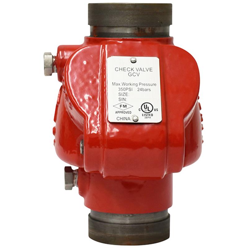 8 FIRE RISER CHECK, GRV, UL-ULC-FM, TAPPED FOR GAUGE AND DRA, 300 PSI