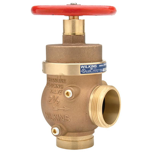 2.5 ZW4000 FIRE HOSE VALVE, GRV X MALE HOSE THD, ANGLE, U CURVE