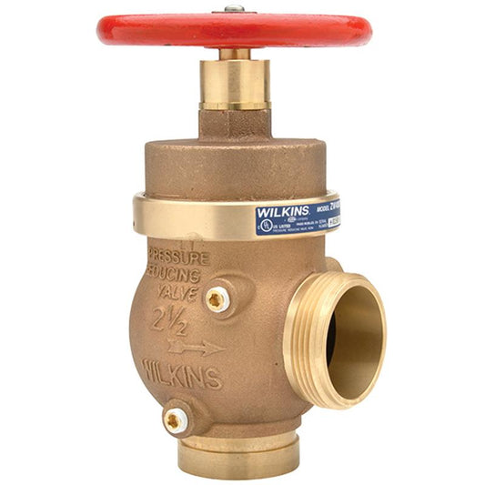 2.5 ZW4000 FIRE HOSE VALVE, GRV X MALE HOSE THD, ANGLE, R CURVE