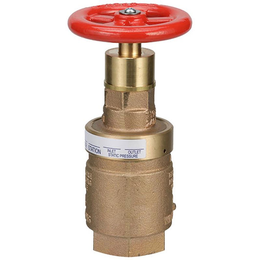 2.5 ZW4100 FIRE HOSE VALVE, FNPT X MALE HOSE THREAD, ANGLE, P CURVE