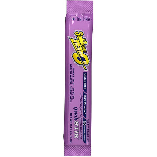 Sqwincher Qwik Stik Zero Single Serve, 0.11 oz Packs, 20 oz Yield