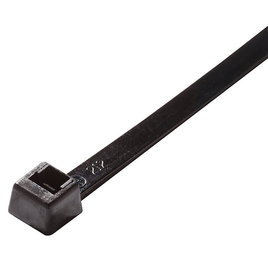 ACT Light Heavy-Duty Cable Ties, 14", UV Black, 100/Pkg (AL-14-120-0-C)