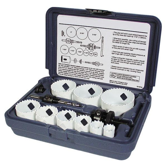 Disston Blu-Mol Bi-Metal Journeyman's 13-Piece Hole Saw Kit