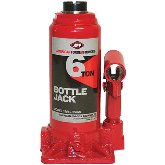 SureWerx American Forge & Foundry 6 Ton Bottle Jack, Red