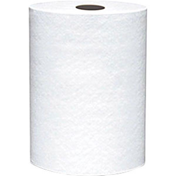 VonDrehle Preserve Hardwound Towels, White, 12 Rolls/7 7/8" x 600' Each