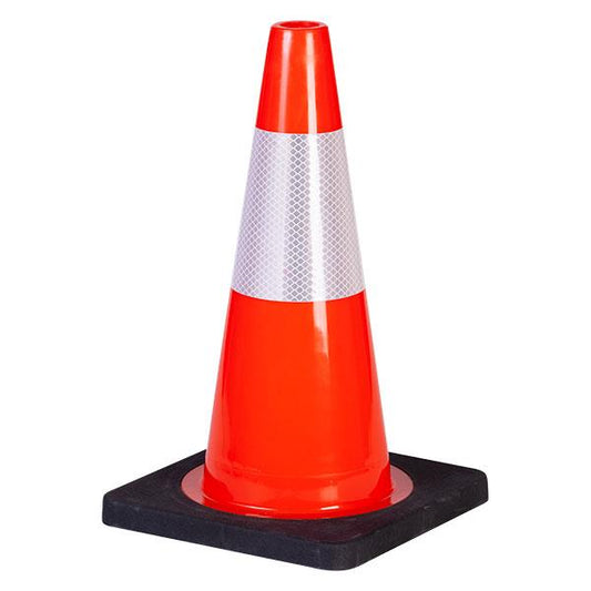 TruForce Traffic Cones with Rubberized Black Base