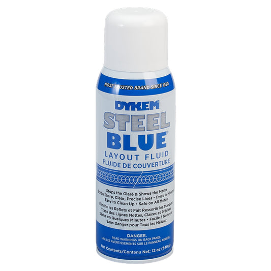 ITW ProBrands™ Dykem® Steel Blue® Layout Fluid, 16 oz Aerosol, 12/Case