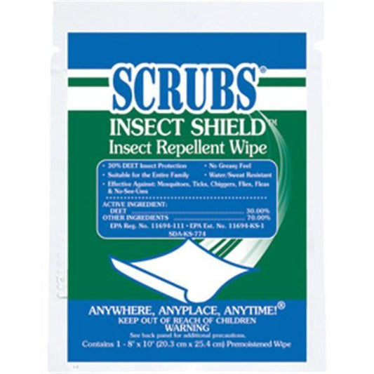 ITW ProBrands Scrubs Insect Shield Insect Repellent Wipes