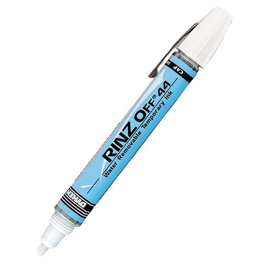 Rinz Off 44 Broad Tip Temporary Markers, White