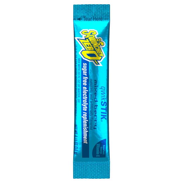 Sqwincher Qwik Stik Zero Single Serve, 0.11 oz Packs, 20 oz Yield
