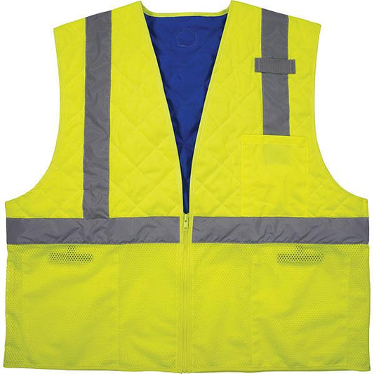 Ergodyne Chill-Its 6668 Cooling Vest, Type R, Class 2, 2X-Large, Lime