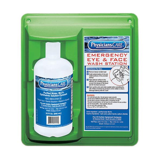 Eyewash Station, Single Bottle, 32 oz