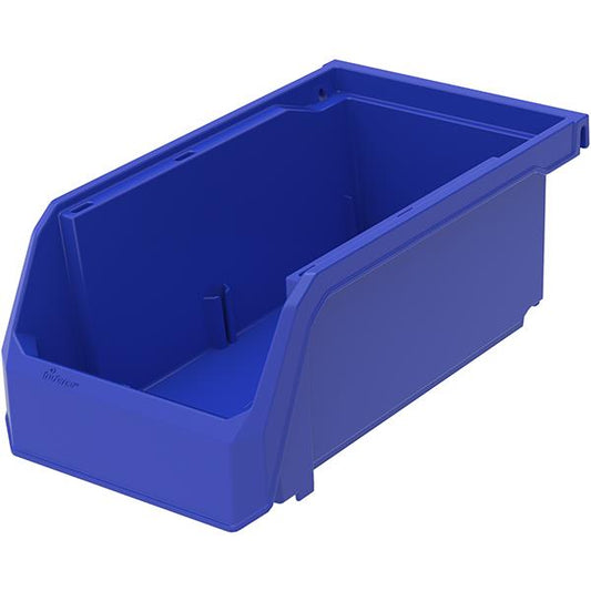 TruForce Hang, Stack and Nest Bin, 7 3/8"L x 3"H x 4 1/8"W, Blue
