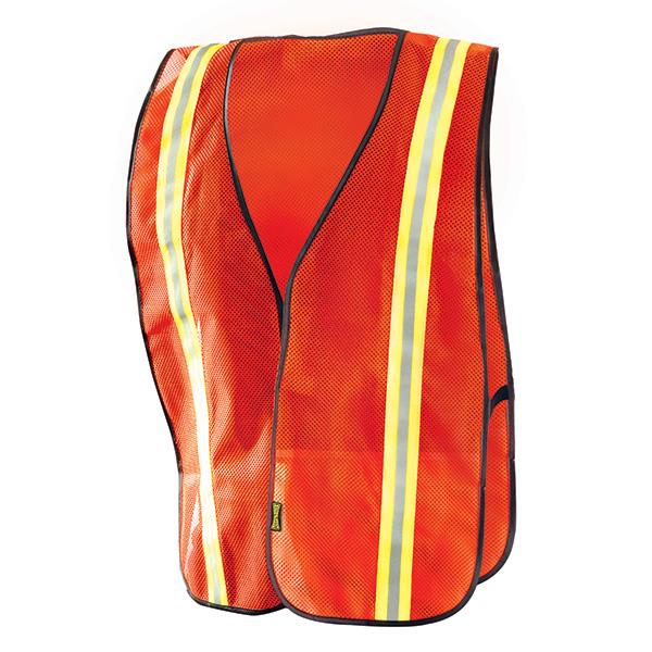 OccuNomix Value Mesh Two-Tone Vest, Regular, Orange