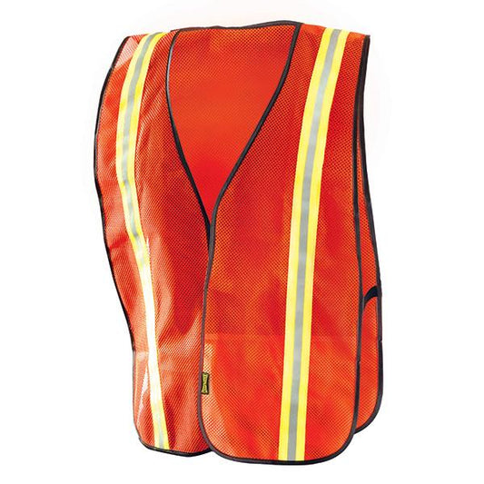 OccuNomix Value Mesh Two-Tone Vest, Regular, Orange